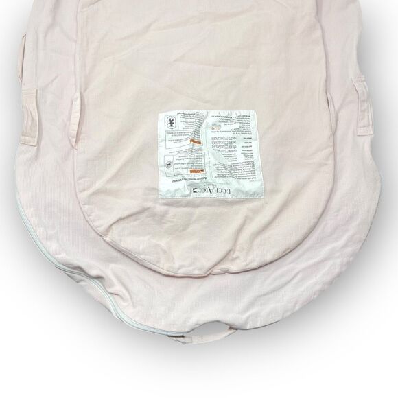 DockATot Dock A Tot Deluxe Pink Ribbed Cotton Replacement Cover Only Preowned - Picture 6 of 11